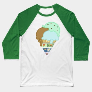 My Kind of Food Pyramid Baseball T-Shirt